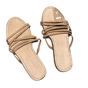 Madewell Kathryn Slide Espadrille Sandals Brown Women's Summer Casual thumbnail 5