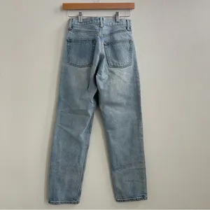 J. Galt Brandy Melville Straight Leg Jeans Light Wash thumbnail 7