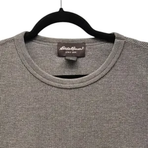 Eddie Bauer Waffle Knit Thermal Shirt‎ Gray Small thumbnail 4