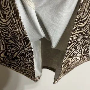 Urban‎ Outfitters UO Cole Swirl Sateen Mini Dress Size Medium Brown & Tan thumbnail 10
