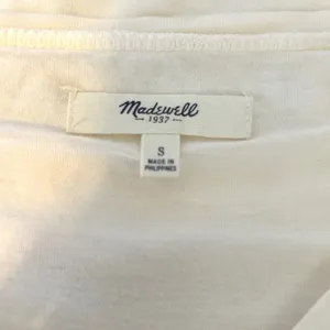 Madewell‎ Long Sleeve Tunic Top Striped Ivory Black Size S thumbnail 4