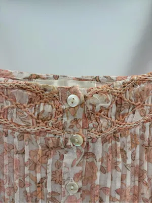 Loveshackfancy bohemian fairy girly Tove Sleeveless Floral Midi Dress size 10 thumbnail 7