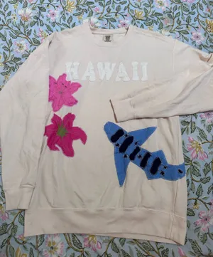 Comfort Colors Homemade patchwork sweatshirt thumbnail 1