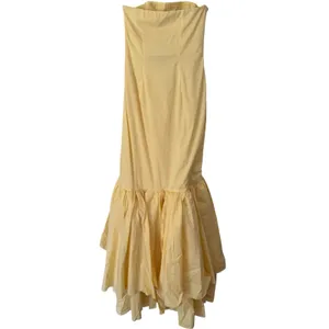 NWT Babyboo Angelina Maxi Dress Lemon Yellow Size Small thumbnail 4