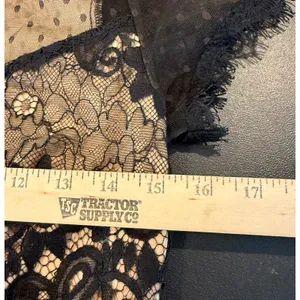 KOUM Womens Small Black Lace Overlay Bodycon‎ Dress Chic Event Prom Whimsigoth thumbnail 5