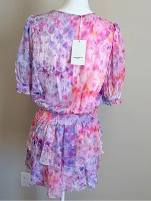 Amanda Uprichard NYC Adriel mini Dress in Cotton Candy size large NWT thumbnail 12