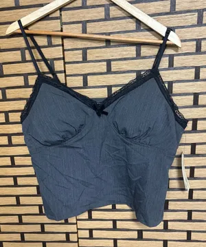 No Boundaries Gray Lace Trim Cami Size‎ XL thumbnail 1