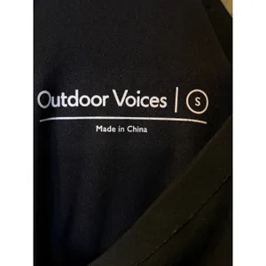 Outdoor Voices Athletic Dress Black Size Small Built-In Bra Liner Strappy Back thumbnail 4