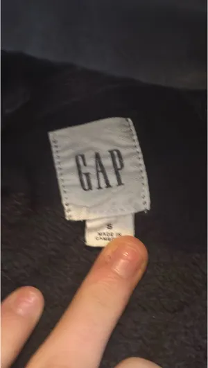 dark gray gap hoodie thumbnail 2