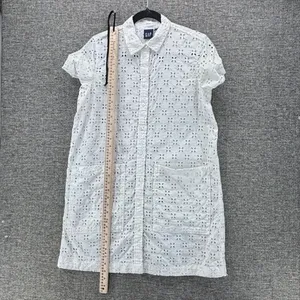 Gap Eyelet Shirt Dress‎ White Small thumbnail 16