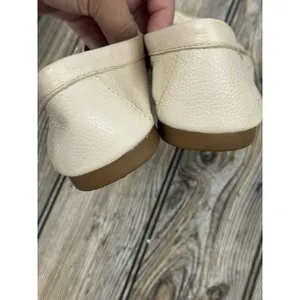 COACH Driving Loafers Fredrica Pebbled Leather Ivory Flats Slip On Womens 8B thumbnail 11