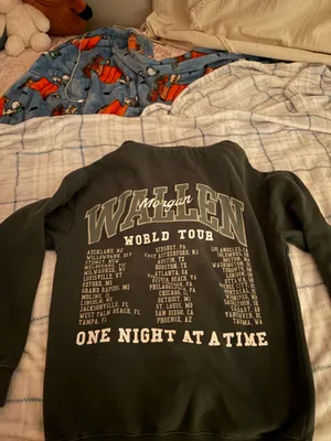 morgan wallen tour hoodie Black thumbnail 2