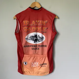 Pearl Izumi Blazin Saddle Habenero Pepper Sauce Cycling Jersey Sleeveless Size M thumbnail 2