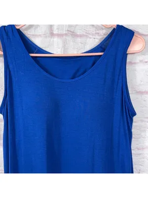 Women’s Royal Blue Sleeveless Maxi Dress Size Large thumbnail 2