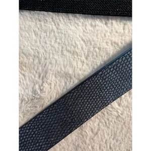 Lauren Ralph Lauren Women's Black Stretch Belt with Silver Clasp thumbnail 4
