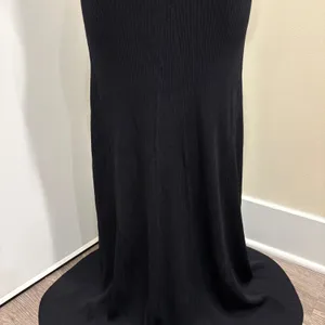 Line & Dot Dre Criss Cross Maxi Dress‎ Black Stretch Ribbed Knit Halter Small thumbnail 7