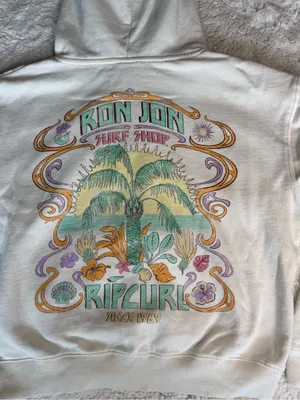 Ron Jon Surf Shop x Rip Curl Graphic Zip-Up Hoodie | Size M thumbnail 5