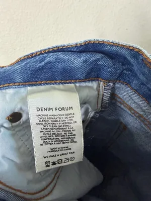 Aritzia Denim Forum The Farrah Hi-Rise‎ Wide Cropped Jean Womens Size 25 thumbnail 7
