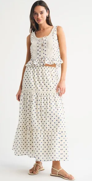 Abercrombie & Fitch Polka Dot Tie Top thumbnail 1