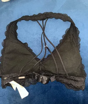 Black Halter Neck Bralette Size XS thumbnail 2
