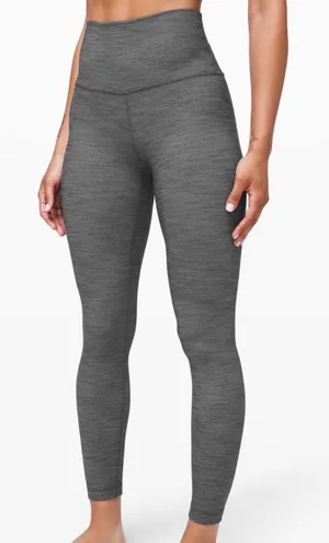 Lululemon Align Pant II 25" Mini Heathered Herringbone Black White/Black Sz 10 thumbnail 1