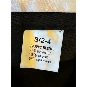 Trouser9 Pants Women Small Black Pleated‎ Baggy Tapered Leg Trousers Career NWT thumbnail 11