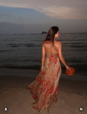 Zara flowy Floral Maxi Dress boho summer casual vacation thumbnail 8
