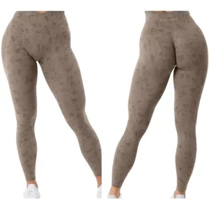 Alphalete Surface Power Leggings Pebble Print Mocha Medium thumbnail 2