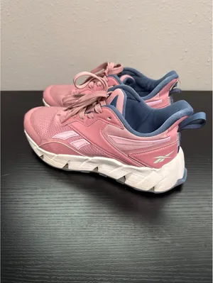 Reebok Pink and Blue Athletic Sneakers thumbnail 2