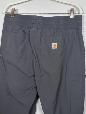 Carhartt Force Women L Gray Essential Jogger Scrub Pants Medical Nurse Doctor thumbnail 6