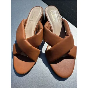 Women’s Lulus Braided heeled slides sandals mules open toe 8.5 thumbnail 10