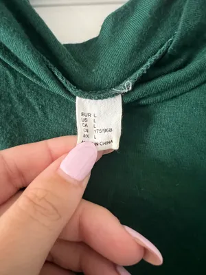 H&M Green Turtleneck Long Olive Sleeve thumbnail 2