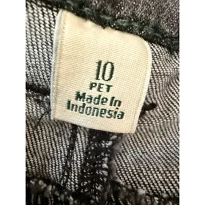 L.L.Bean BeanFlex Skinny Jeans Favorite Fit Dark Charcoal Wash 10P Cabincore thumbnail 3