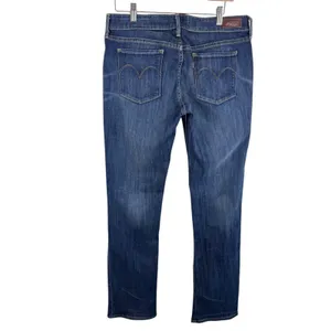 Levi's Medium Wash Slight‎ Curve Straight Leg Mid Rise Cotton Jeans Size 31 x 34 thumbnail 2