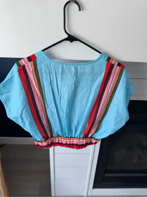 Rosa Clothing Boho Color Block Stripe V Neck Top Skirt Set Medium thumbnail 4