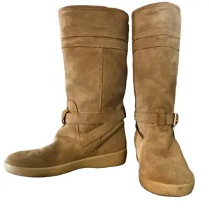 Coach "Tallulah" Pull On Suede And Faux Shearling Lined Winter Boots (5.5) thumbnail 4