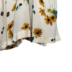 Free People Mini Dress Sunflower Striped 0 (XS) Rayon Flutter Sleeve Sundress thumbnail 4