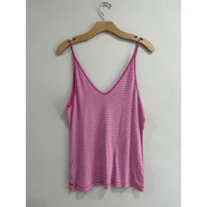 Polo Jeans Co Pink Stripe Tank‎ Top Cotton Modal Y2K Size XL thumbnail 2