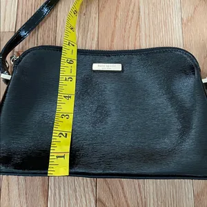 Kate Spade Black Leather Crossbody bag purse thumbnail 4