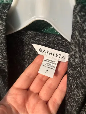 Athleta Women’s Gray Harmony Wrap Open Front Cardigan Sz Small thumbnail 3