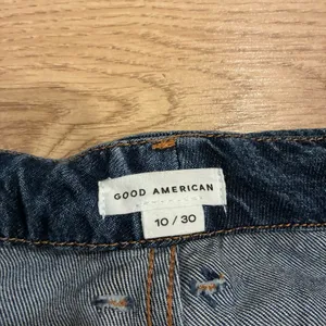 Good American High Waisted Wide Leg Jeans Faded Indigo395 Medium Wash Size 10/30 thumbnail 5