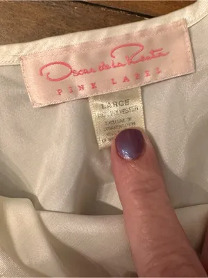 VINTAGE OSCAR DE LA RENTA ‎ Satin Slip thumbnail 3