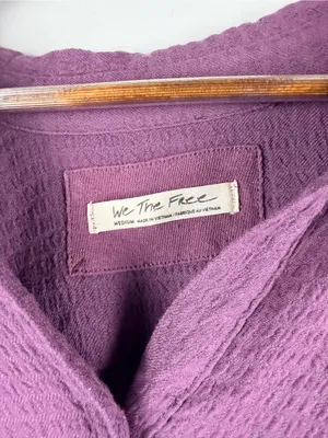 We The Free Free People Rockaway Top in Purple Dusk medium thumbnail 3