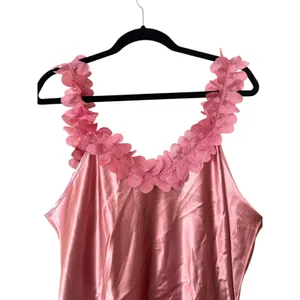 LE CLAIR DE LUNE Floral Applique Mini Dress‎ Pink Large thumbnail 4