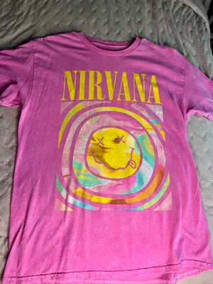 Nirvana Tee Pink Size L thumbnail 1