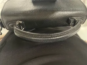 Coach Demi Sufflette Black Pebbled Leather Shoulder Bag Vintage Pouch Purse thumbnail 9