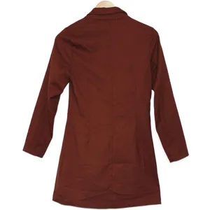 Womens Abercrombie & Fitch Burgundy Red Long Sleeve Trench Coat Jacket Size S thumbnail 2