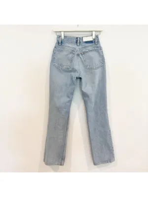 ReDone Jeans Size 24 Light Worn‎ 70s Bootcut Distressed Button Fly Flare Capsule thumbnail 10