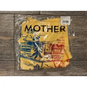 Mother The Boxy Goodie Goodie Yellow‎ Graphic T-Shirt Almost As Good As Best XS thumbnail 4