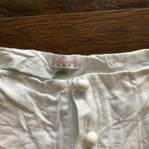 Linea Donna Linen Blend Capri Pants White Size XL thumbnail 2